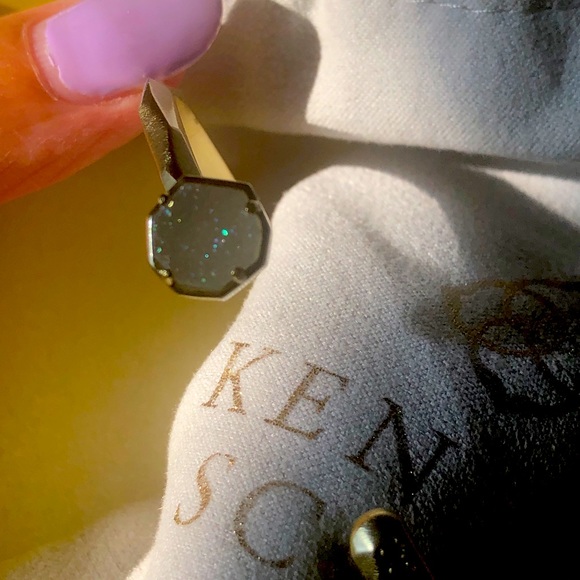 NWT Kendra Scott RARE & RETIRED Ashlee Bracelet Yellow Gold & Iridescent Drusy! - Picture 12 of 16